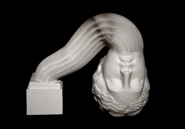 Green Pear Diaries, Li Hongbo, esculturas flexibles, papel, statues in motion