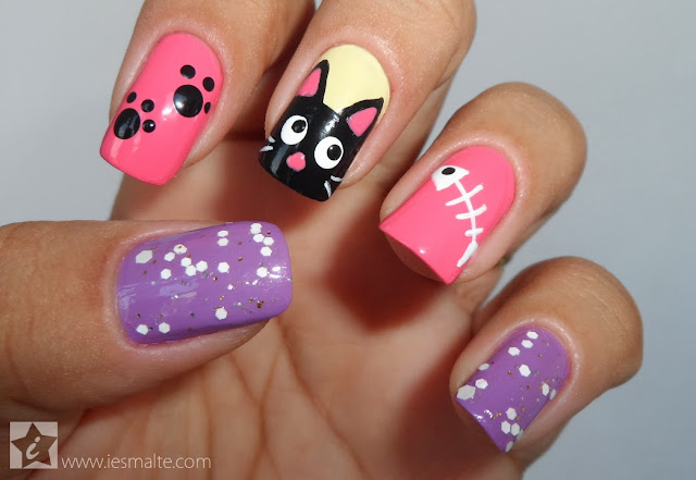 Unhas Decoradas - Gatinho