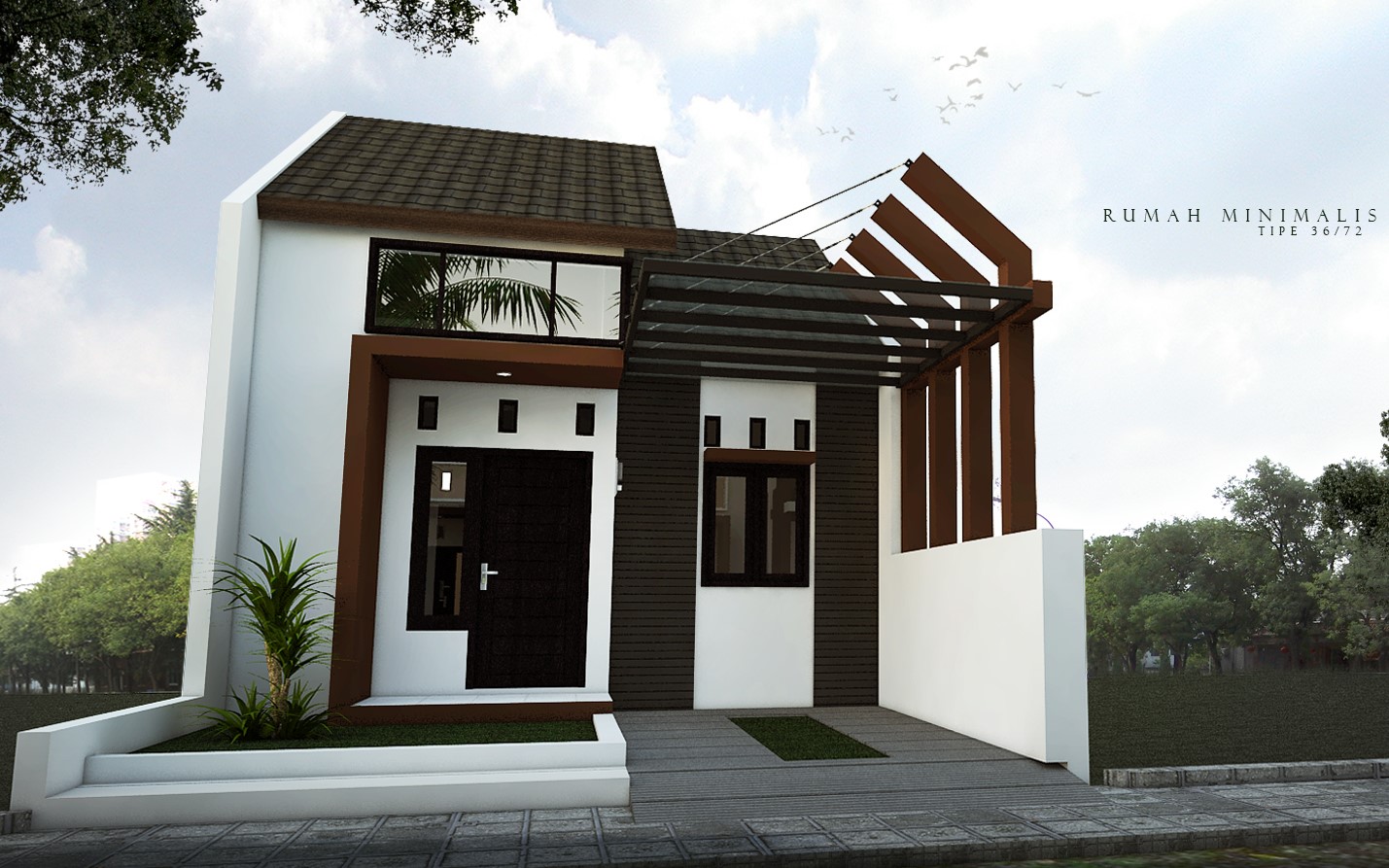 Model Desain Rumah  Minimalis Modern  Sederhana  Elegan 2019