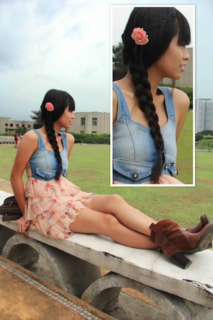 Back to School Floral Hair Braid at University of the Philippines (UP Diliman) Science Complex Amphitheater