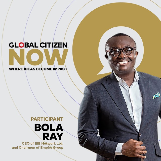 NEWS: Bola Ray Joins Global Executives As A Speaker For This Year's Global Citizen NOW Summits.