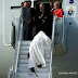 Photo: Pope Francis stumbles while boarding a plane at JFK airport