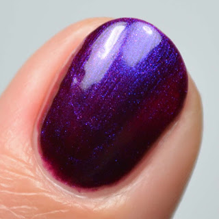 burgundy multichrome nail polish