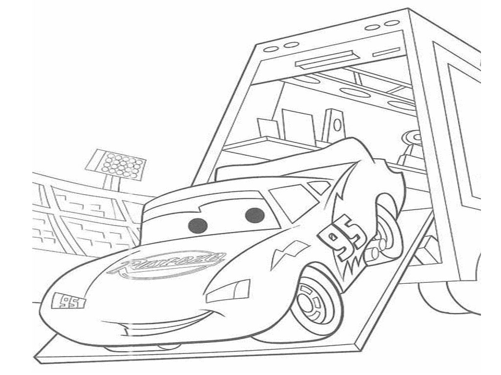 Free coloring pages of cars 2 lightning mcqueen