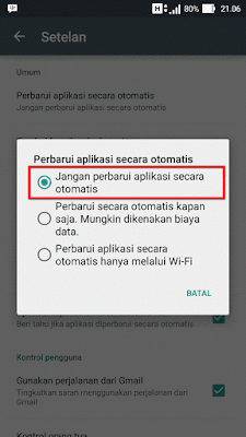 Cara Menonaktifkan Auto Update Aplikasi di Android