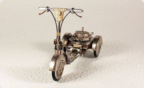 motocicletas hechas con piezas de reloj6