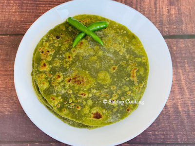 palak paratha