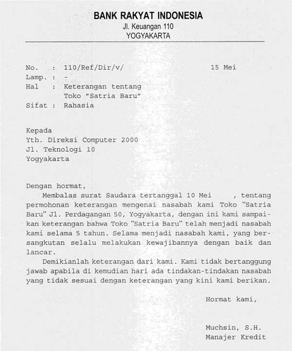 Pengertian Surat Referensi Dan Contohnya  Kanal Informasi