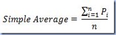 AVG - Simple Average