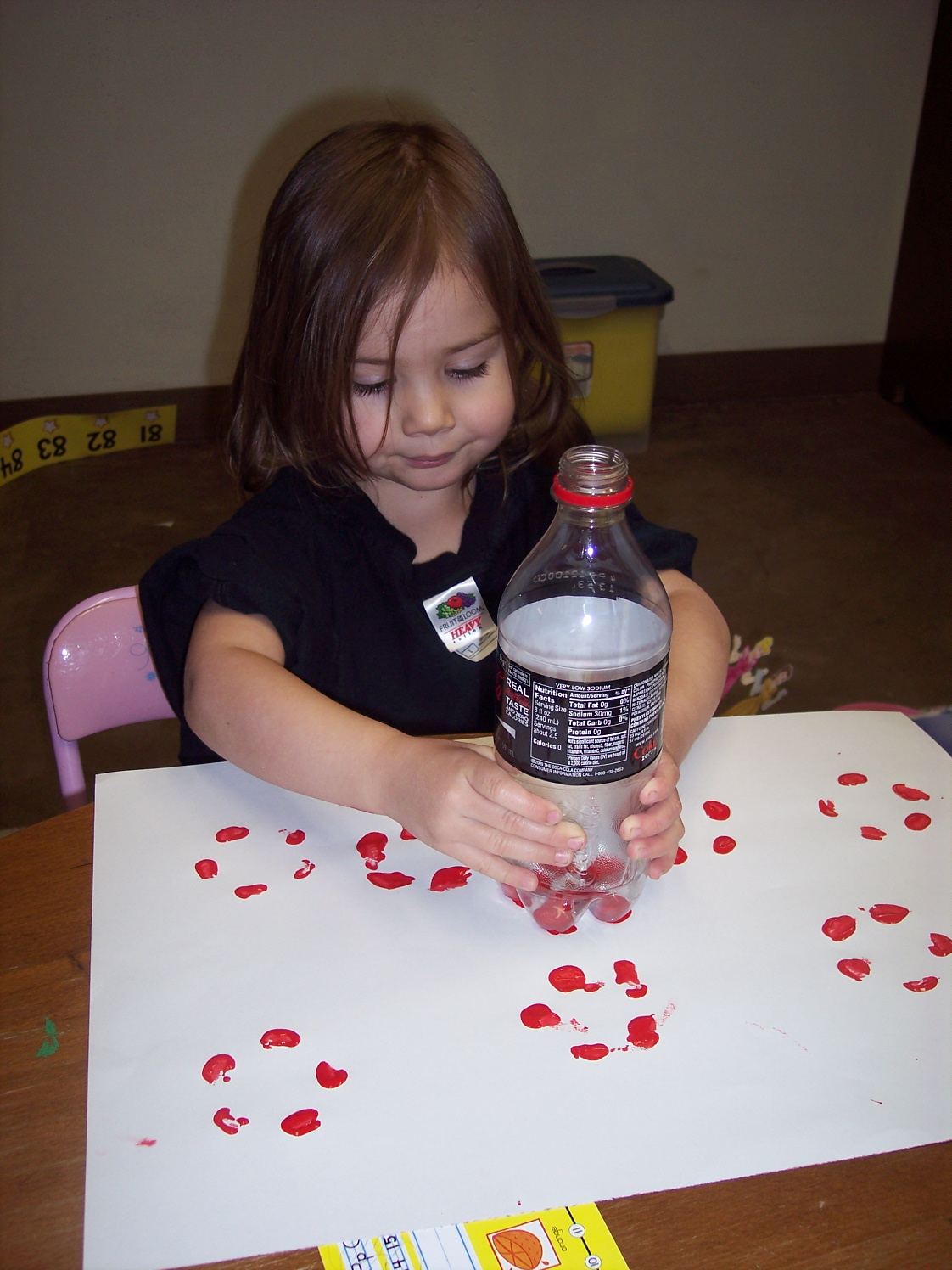 Soda Pop Bottle Print Flowers