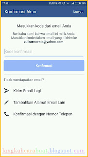 mendaftar facebook lewat hp android