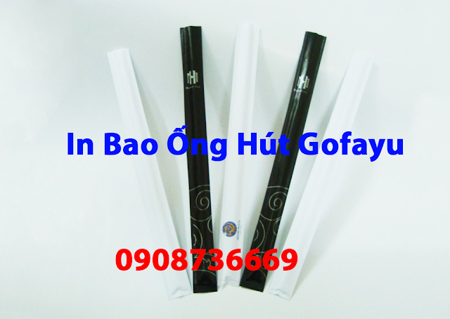 In vỏ ống hút giá rẻ tại TPHCM - Bao ống hút in logo