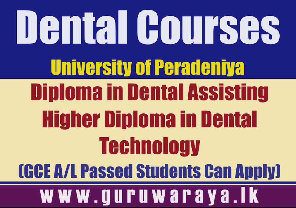 Dental Courses - University of Peradeniya