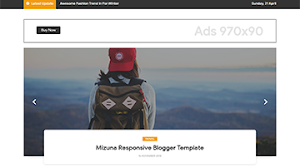 Mizuna Responsive Blogger Template