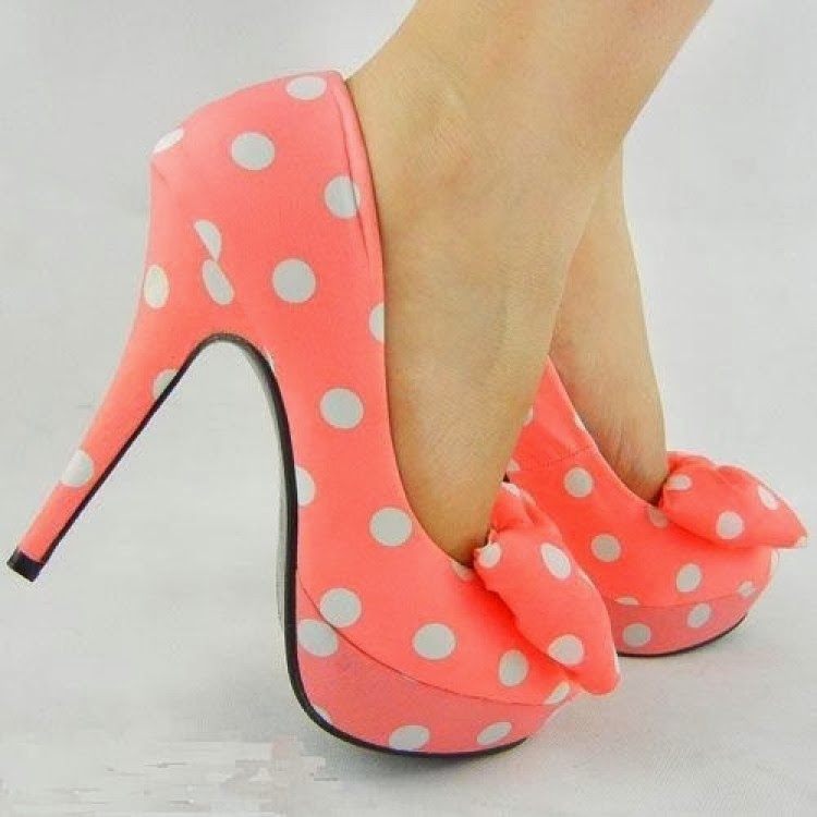 Pink Polka Dot Heels 