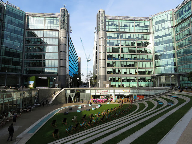 The Sheldon Square amphitheatre, PaddingtonCentral, Paddington Waterside, London