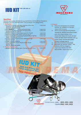 Jual IUD KIT BKKBN 2021 - IUD Kit / Peralatan KB / Intra Uterine Device Set BKKBN 2021