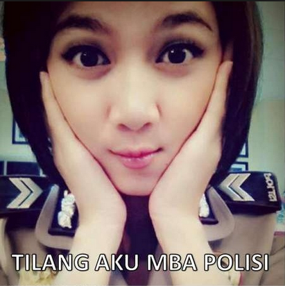 Meme Lucu Polwan Cantik