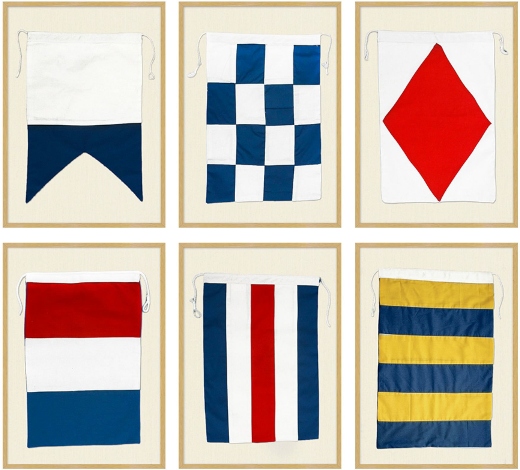 Framed Nautical Flags