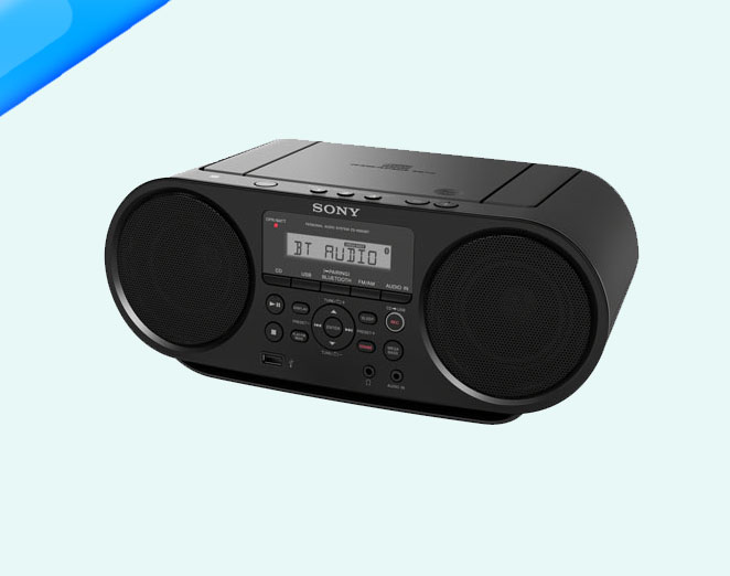Sony Portable CD Boombox with Bluetooth & NFC  - Black