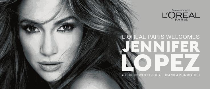 Jennifer Lopez L'OREAL'S Global Brand Ambassardor
