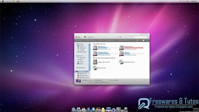 Snow Transformation Pack : un outil pour transformer Windows 7 en MacOS X Snow Leopard