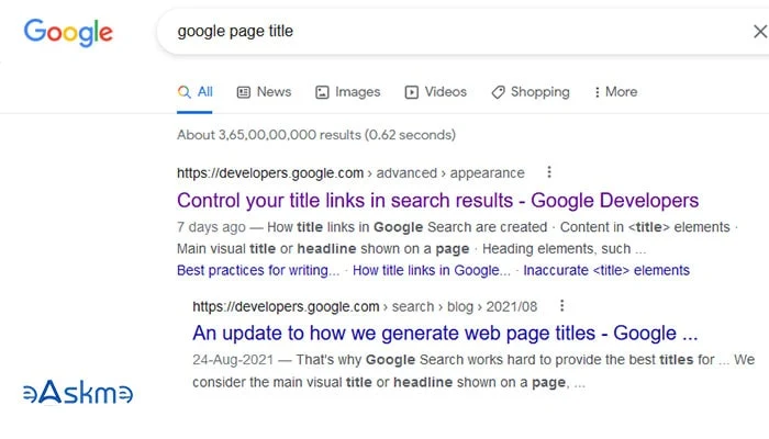 Google’s New Best Practices For Writing Page Titles: eAskme