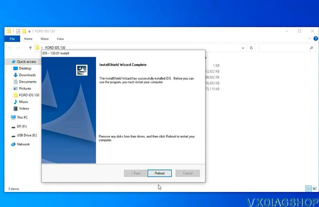 VXDIAG Ford IDS V130 Software Installation 4