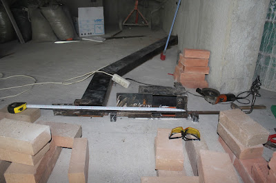 Kályhaépítés 1 - Külső levegőbevezetés elhelyezése padlórétegben