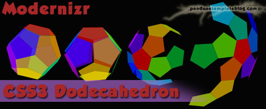 Dodecahedron: Pentagon Efek Hover CSS