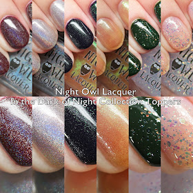 Night Owl Lacquer In the Dark of the Night Collection Toppers