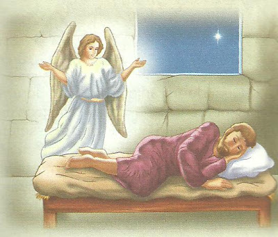 Resultado de imagem para o anjo apareceu a josé enquanto ele dormia