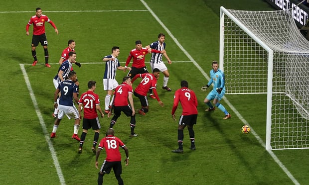 Gareth Barry scores after a goalmouth scramble for West Brom’s first goal under Alan Pardew