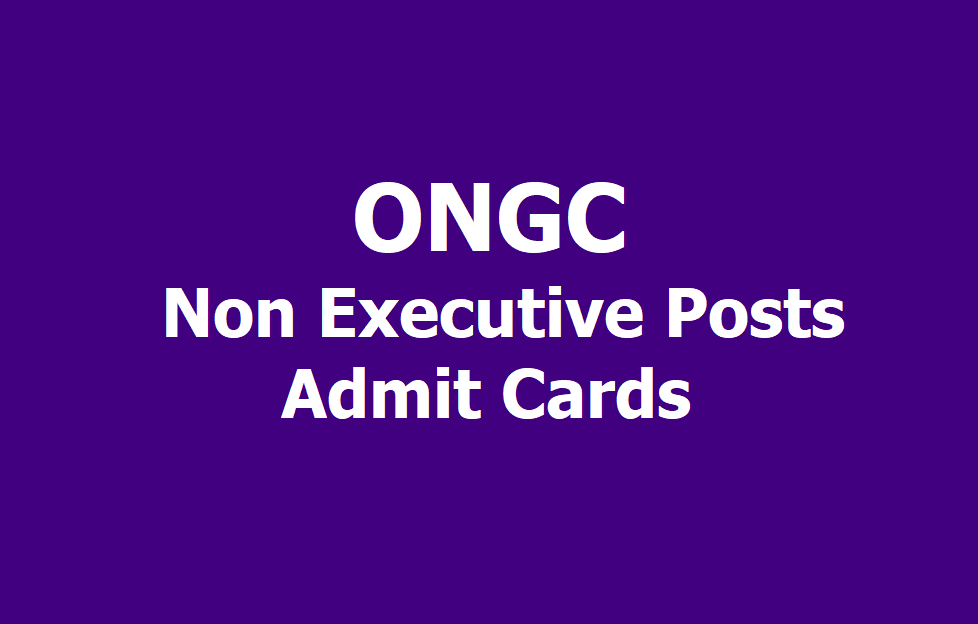 Image result for ONGC Gujarat & Rajasthan CBT Admit Card for Non-Executive Posts 2019