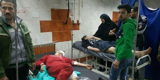 35 persons martyred, scores injured in a terrorist rocket attack on neighborhoods in Damascus