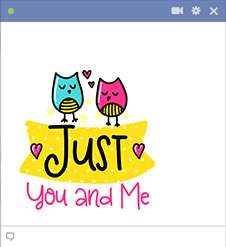 You and Me Facebook Sticker