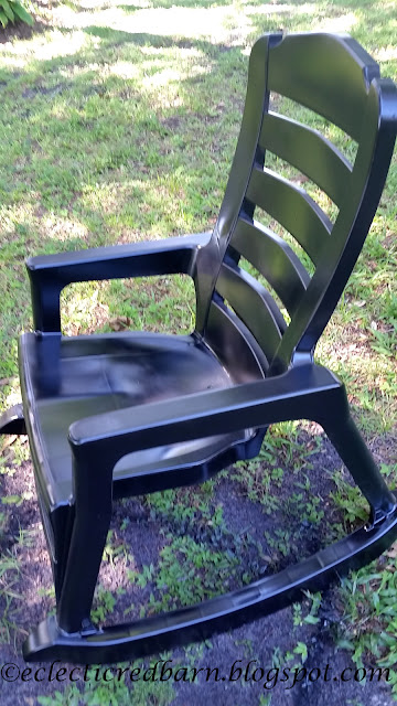 Updated plastic rocking chairs to give them new life