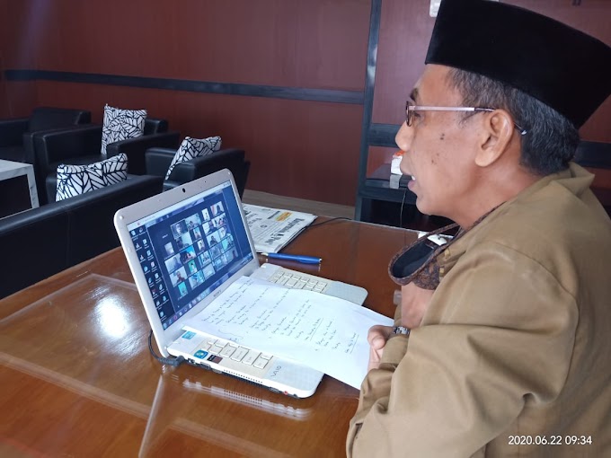 Rakor Online, Ka.Kankemenag Sampaikan tiga hal penting