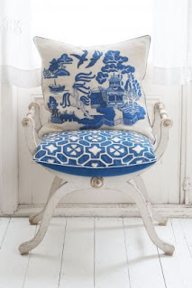 Willow Pattern Cushion - Jan Constantine