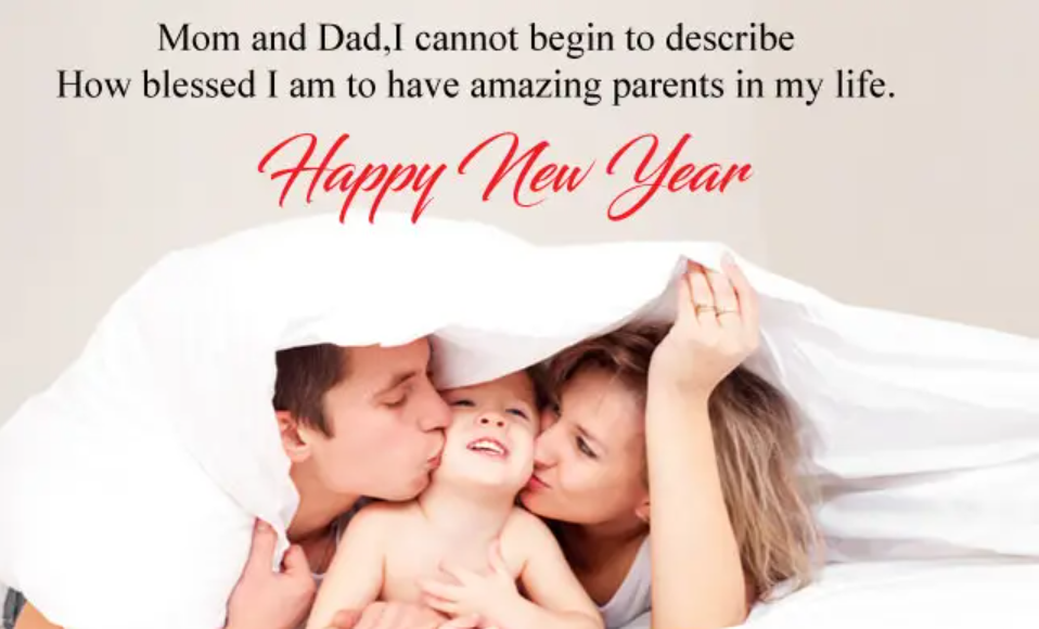 Happy New Year Wishes for Parents (Mom & Dad)