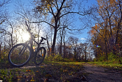 Bike on trail