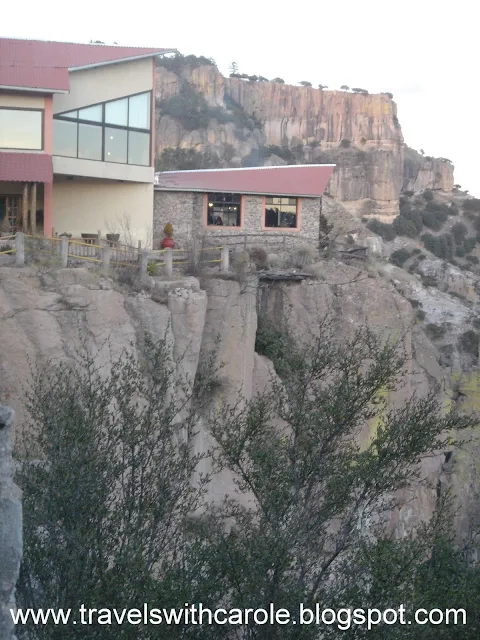 exterior of Hotel Divisadero Barrancas in Copper Canyon, Mexico