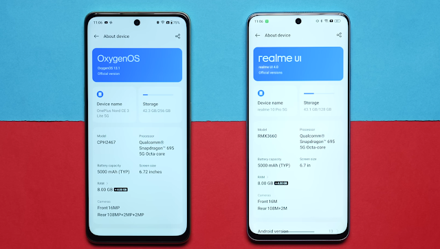 OnePlus Nord CE 3 Lite vs Realme 10 Pro