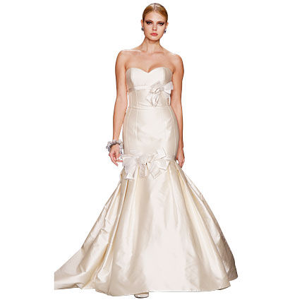 BowAccent Mermaid Gown by Platinum by Priscilla of Boston PRICE 4375