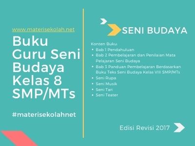 Buku Materi Seni Budaya Kelas 8 Edisi Revisi 2017 (Buku Guru)