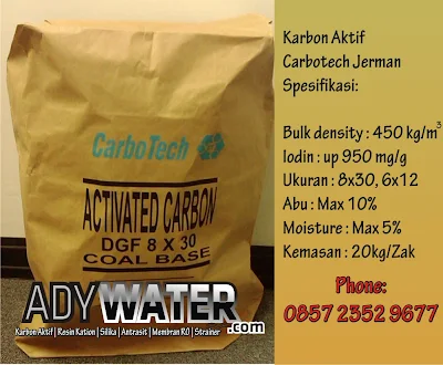 Jual Karbon Aktif Carbotech, Distributor Karbon Aktif Carbotech