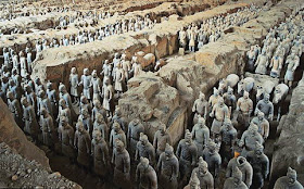 Terracotta army from Qin dynasty