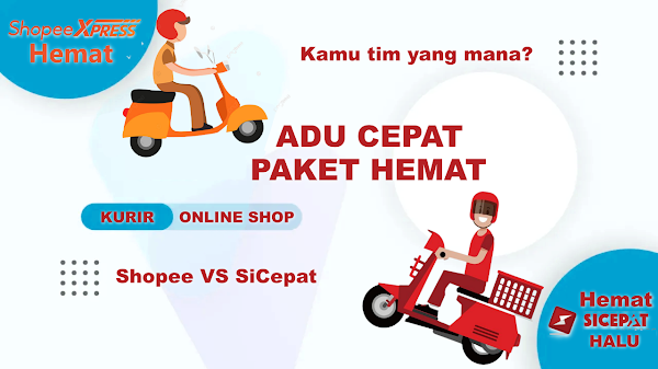 Adu Kecepatan, Shopee Xpress Hemat VS SiCepat Halu Hemat