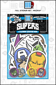 Slaps and Superheroes Kickstarter Project by Lain Lee 3 - L3 “Supers” Sticker and Button Pack