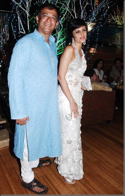 Mandira Bedi on Prakash Raj wedding reception5